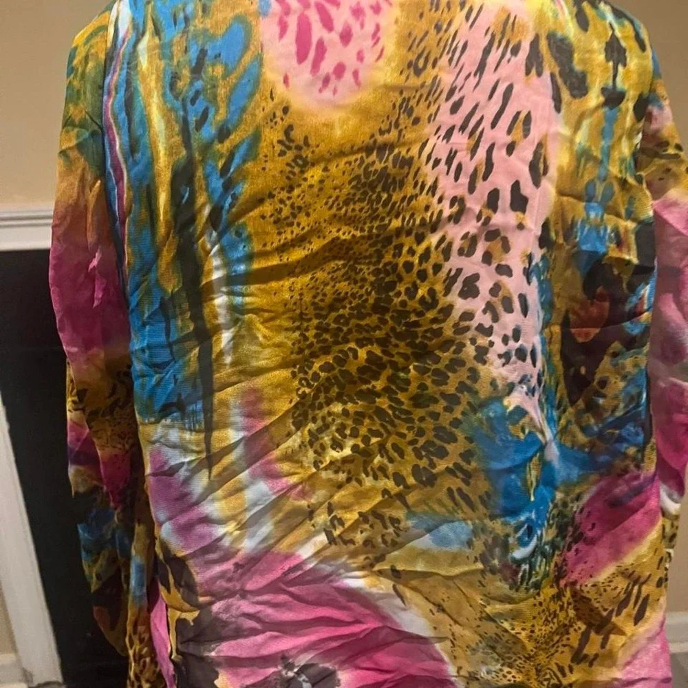 N/A multicolored kimono
